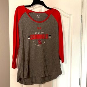 St Louis Cardinals Womens 3/4 sleeve shirt.